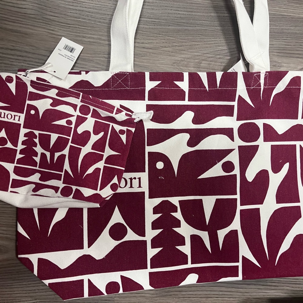 Vuori Canvas Tote Bag and Makeup Pouch